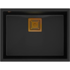 Quadron Zlewozmywak Quadron DAVID 50 GraniteQ pure carbon/elementy miedziane
