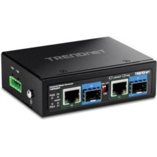 Trendnet Konwerter światłowodowy TRENDnet TRENDnet 2-Port Industrial SFP to Gigabit PoE++ Media Conv.