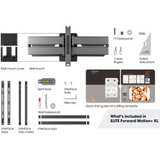 Vogels Vogel's Elite Full-Motion  55 - 100''  maksimalais svars 75 kg  melna