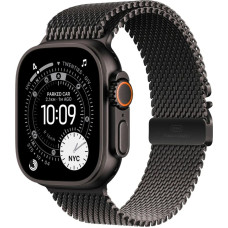 Apple Smartwatch Apple Watch Ultra 3 GPS + Cellular 49mm Black Titanium / Titanium Milanese Loop M Czarny (MF1Q4QF/A)