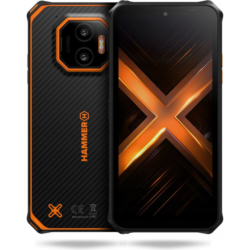 Hammer Energy X2 | Orange | 6.1 '' | IPS | 1560 x 720 pixels | Mediatek | Internal RAM 6 GB | 128 GB | Dual SIM | 4G | Main camera resolution 50 MP | Android | 15 | 5000 mAh