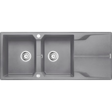 Deante Zlewozmywak Deante .ANDANTE SZARY GRANIT 2K Z/O 1160x500x210, 3,5''+SPACE SAVER
