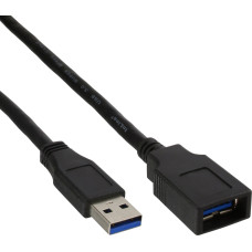 Inline Kabel USB InLine USB-A - USB-A 2 m Czarny (B-35620)