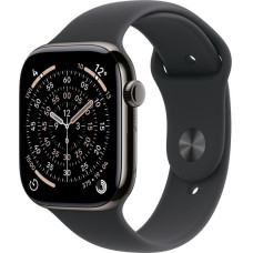 Apple Smartwatch Apple Watch 11 GPS + Cellular 42mm Slate Titanium Sport Band S/M Czarny  (MF8R4ZR/A)