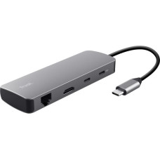 Trust 25672 interface hub USB Type-C Grey
