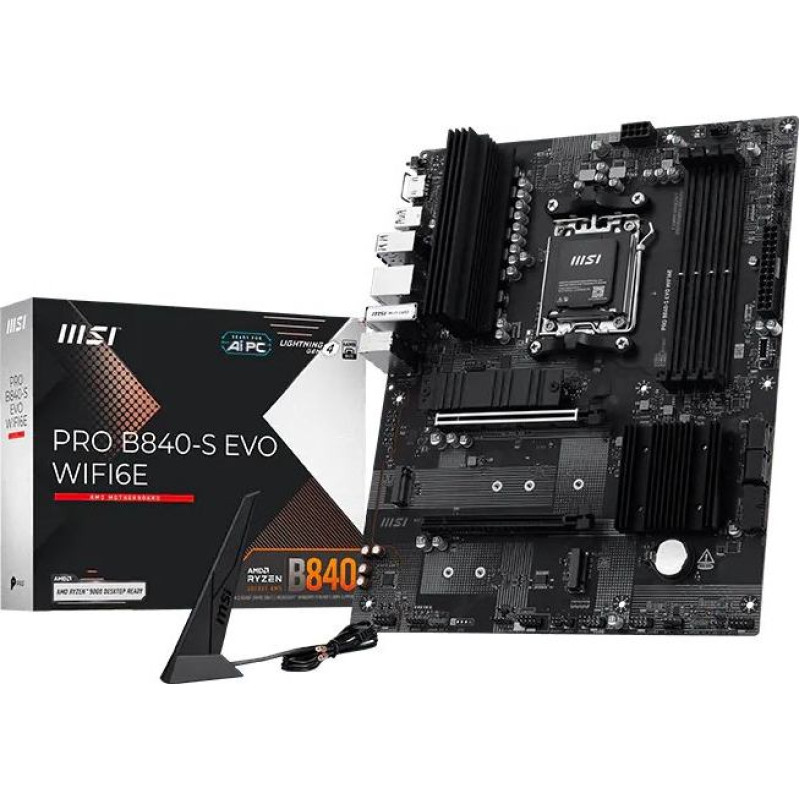 MSI Płyta gł&oacute;wna MSI PRO B840-S EVO WIFI6E