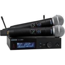 Shure SLXD24D+E/58-G65 - dual digital wireless system with two transmitters/handheld microphones (470 - 606 MHz)