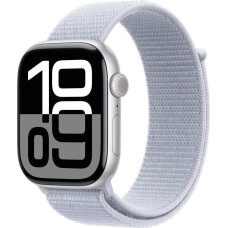 Apple Smartwatch Apple Watch 10 GPS + Cellular 46mm Silver Alu Sport Loop Niebieski  (MWY23QF/A)