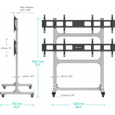 Onkron TV/VIDEO ACC FLOOR MOBILE ST./FSPRO2L22-S ONKRON