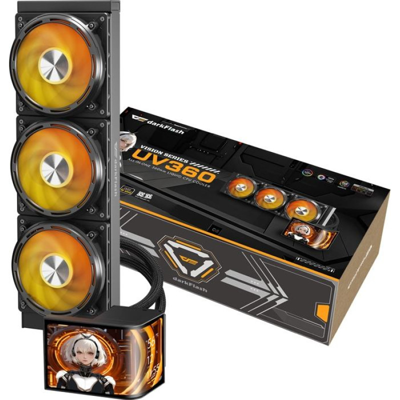Darkflash UV360 CPU Cooler (Black)