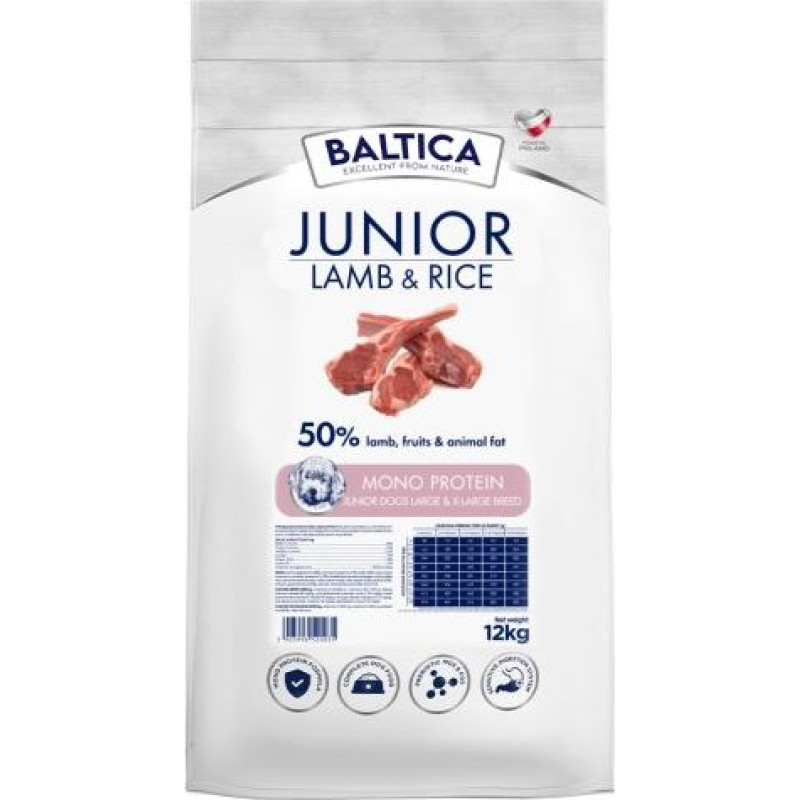 Baltica Nutraceutic Puppy Monoprotein Lamb with rice - dry dog food - 12kg