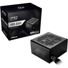 Asrock Zasilacz ASRock PRO-850G 850W 80 PLUS Gold ATX 3.1 Czarny (90-UXR085-GNEAA2)
