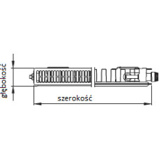 Kermi Grzejnik Therm X2 Profil-V 22 300x1400mm - FTV220301401R1K