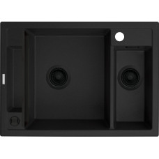 Deante Zlewozmywak Deante MAGNETIC - granitowy magnetyczny 1.5-komorowy Czarny (ZRM N503)