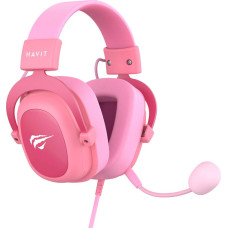 Havit H2002d Headset Wired Head-band Gaming Pink