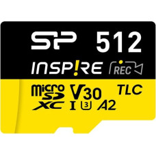 Silicon Power Memory card Silicon Power Inspire 512 GB MicroSDXC V30 UHS-I U3 A2 4K + adapter (SP512GBSTXLA2V1NSP)