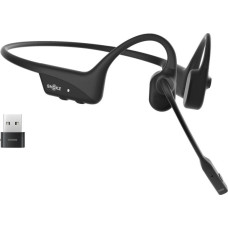 Shokz Słuchawki bezprzewodowe kostne shokz opencomm2 usb-c + adapter usb-c czarne