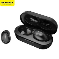 Awei Słuchawki bluetooth 5.0 t16 tws + stacja dokująca czarny