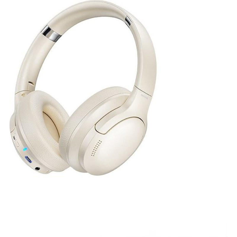 Wekome Bezprzewodowe słuchawki nauszne bluetooth v5.3 anc (białe)