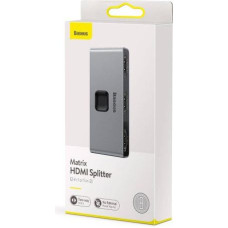 Baseus HUB Matrix HDMI Switcher (2in1 or 1in2) Space Gray (CAHUB-BC0G)