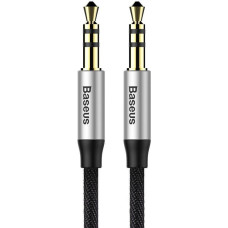 Baseus Yiven Audio Cable Cable 3.5 male Audio M30 1.5M Silver+ Black