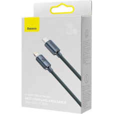 Baseus Type-C - Lightning cable, Crystal Shine Series Fast Charging Data Cable 20W 2m Black (CAJY000301)