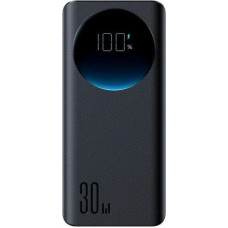 Joyroom Power Bank with Digital Display, C+U+U, PD 30W, 30000 mAh with USB-A to Typle-C cable (0.25m) and built-in Flashlight, Black (JR-PBF03)