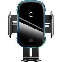Baseus Light Electric Car Holder with Qi inductive charger (Black)