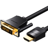 Vention Kabel HDMI do DVI (24+1) Vention ABFBJ 5m, 4K 60Hz/ 1080P 60Hz (Czarny)
