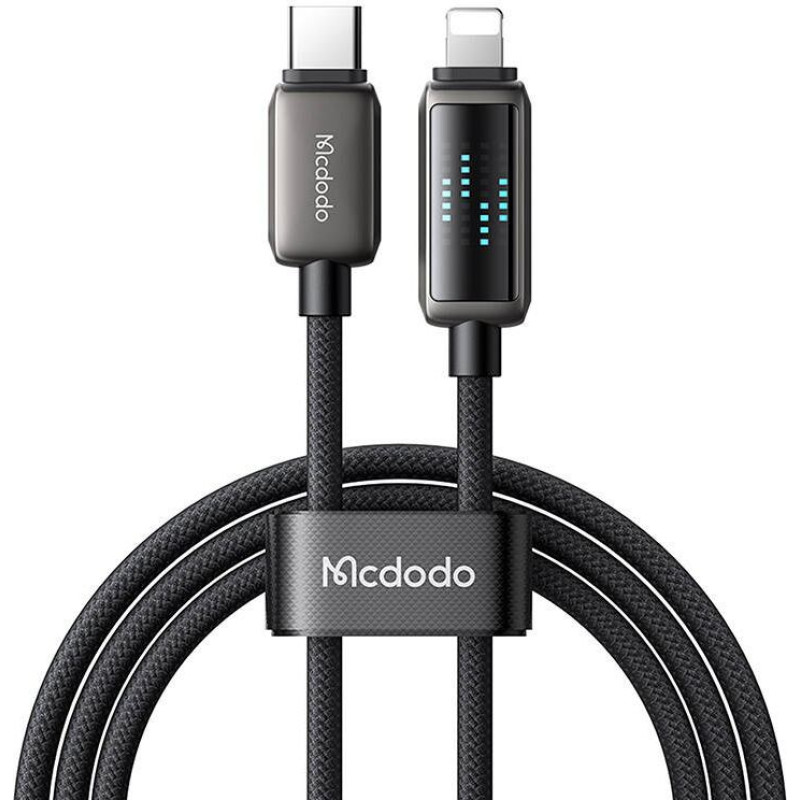 Mcdodo CA-2630 USB-C to Lightning cable, 36W, LED display, 1.2m