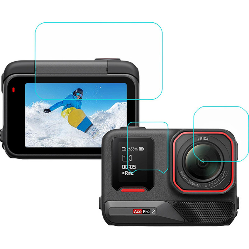 Puluz 3-in-1 protective film for Insta 360 Ace Pro 2