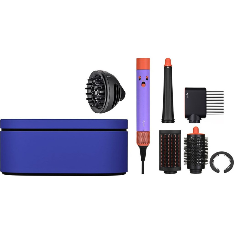 Dyson HS08 hair dryer and curler Vinca Blue