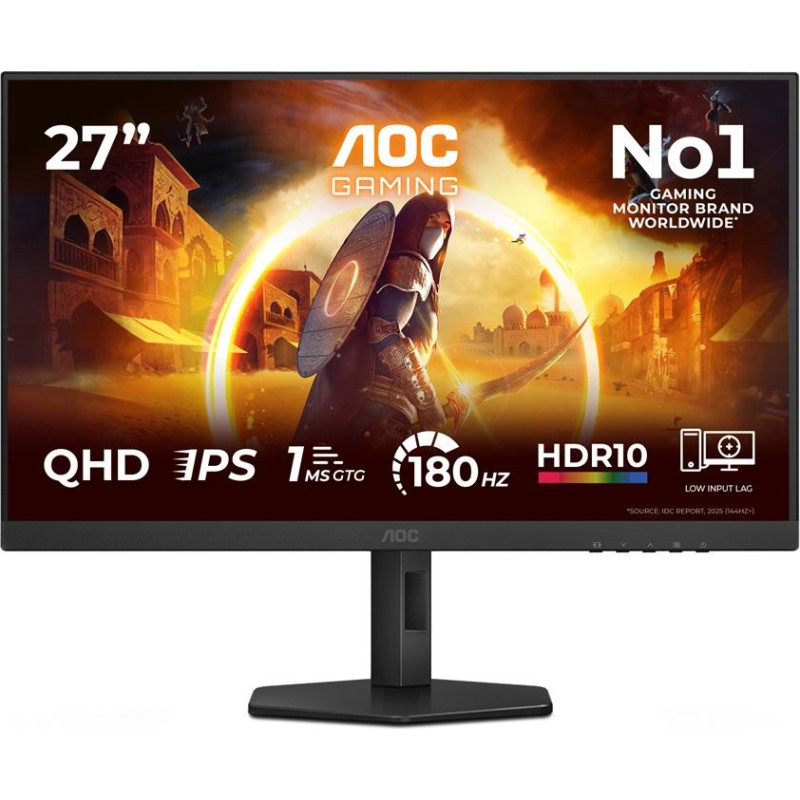 AOC G4 Q27G4XF computer monitor 68.6 cm (27") 2560 x 1440 pixels Quad HD LED Black, Grey