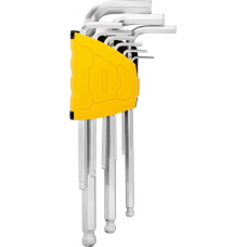 Deli Tools Long Hex Key Sets 1.5-10mm Deli Tools EDL3088 (silver)