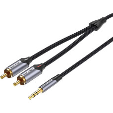Vention Cable Audio 2xRCA to 3.5mm Vention BCNBF 1m (grey)