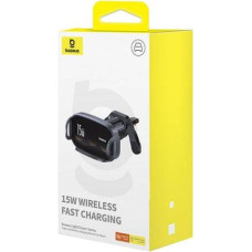 Baseus Car Charger LightChaser Series Inductive 15W holder for Air Vent, Black (BS-CM029)