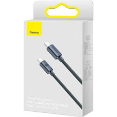 Baseus Type-C - Type-C Crystal Shine series fast charging data cable 100W 1.2m Black (CAJY000601)