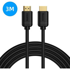 Baseus Cable HDMI-HDMI 3.0m (HDMI 2.0) black 4K 60Hz, BASEUS