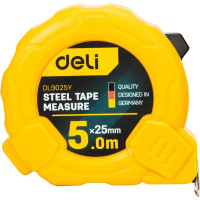Deli Tools Steel Measuring Tape 5m/25mm Deli Tools EDL9025Y (yellow)