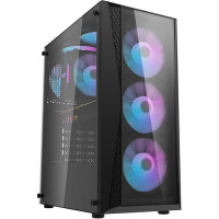 Darkflash DK352 Plus computer case (black) + 4 RGB fans