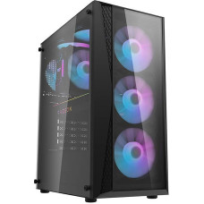 Darkflash DK352 Plus computer case (black) + 4 RGB fans