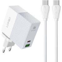 Ldnio Wall charger LDNIO A2620C USB, USB-C 65W + USB-C - USB-C cable