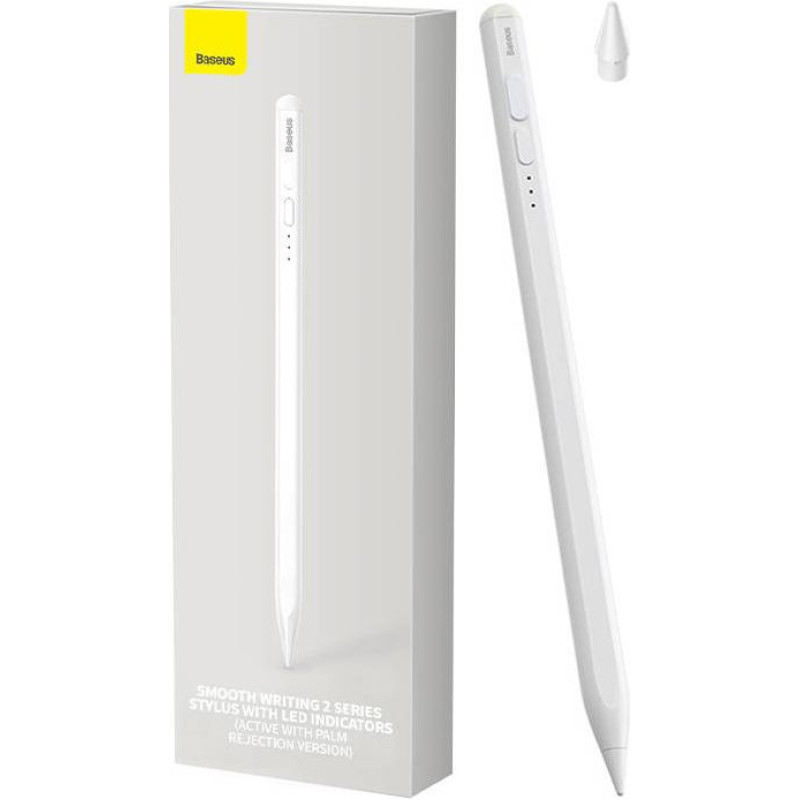 Baseus Smooth Writing Stylus with LED Indicators (Active) White