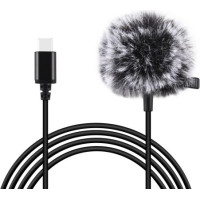 Puluz Jack Puluz tie microphone with clip PU425 1.5m USB-C