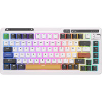Royal Kludge KZZI K75 pro RGB wireless mechanical keyboard, Eternity Switch (black and white) (QWERTY)