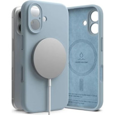 Ringke iPhone 16 Case Silicone Magnetic Blue
