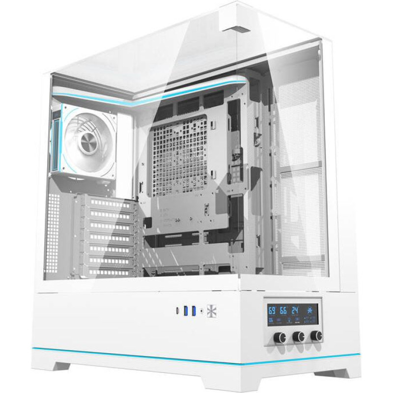 Darkflash DY450 PRO computer case (white) + 1 fan