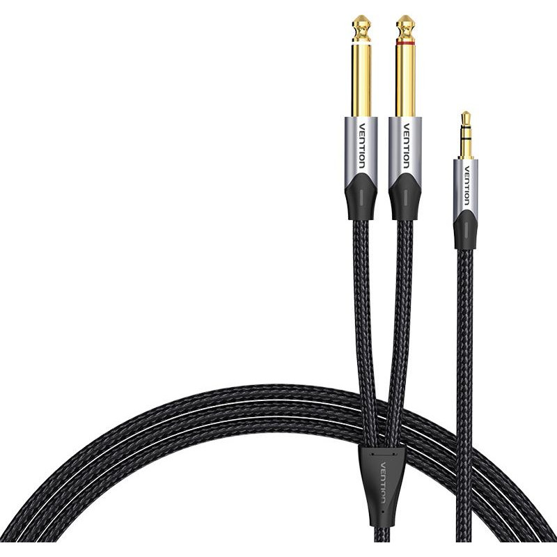 Vention Audio cable mini jack 3.5mm to 2x jack 6.35mm male Vention BARHK 8m