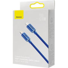 Baseus Type-C - Lightning cable, Crystal Shine Series Fast Charging Data Cable 20W 1.2m Blue (CAJY000203)