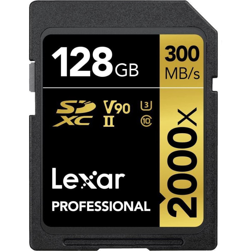 Lexar Karta Lexar Professional 2000x SDXC 128 GB Class 10 UHS-II/U3 V90 (LSD2000128G-BNNNG)